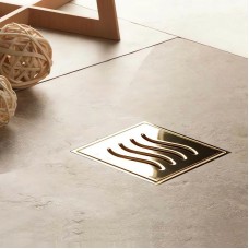 Душевой трап Pestan Confluo Standard 13000169 с решеткой Золото глянец