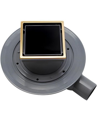 Душевой трап Pestan Confluo Standard 13000172 с решеткой Черный Золото глянец