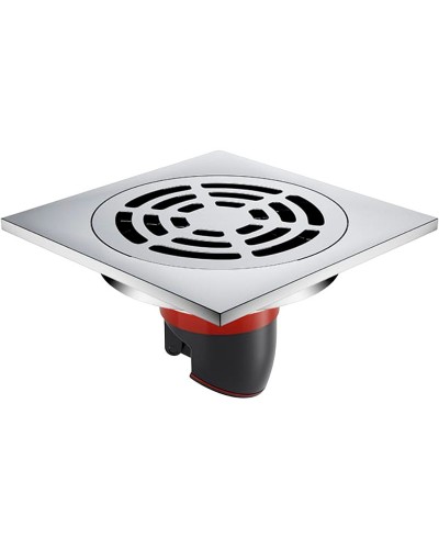 Душевой трап Orange 100x100 TR01-002cr с решеткой Хром глянцевый