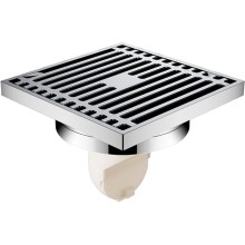 Душевой трап Orange 100x100 TR01-004cr с решеткой Хром глянцевый