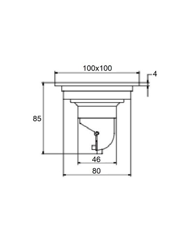 Душевой трап Orange 100x100 TR01-004cr с решеткой Хром глянцевый