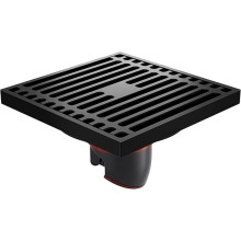 Душевой трап Orange 100x100 TR01-005b с Черной матовый решеткой