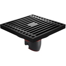 Душевой трап Orange 100x100 TR01-005b с Черной матовый решеткой