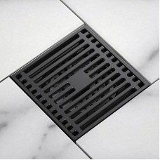 Душевой трап Orange 100x100 TR01-005b с Черной матовый решеткой