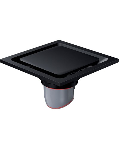 Душевой трап Orange 100x100 TR01-006b с Черной матовый решеткой