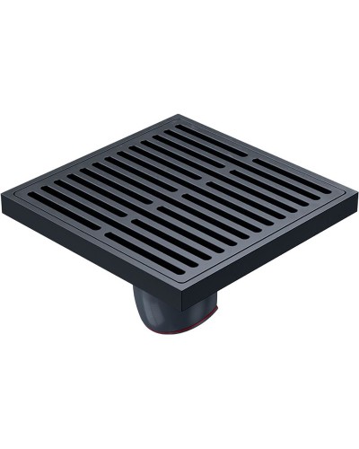 Душевой трап Orange 100x100 TR01-007b с Черной матовый решеткой