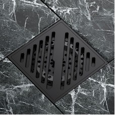 Душевой трап Orange 100x100 TR01-008b с Черной матовый решеткой