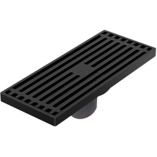 Душевой трап Orange 200x80 TR01-009b с Черной матовый решеткой