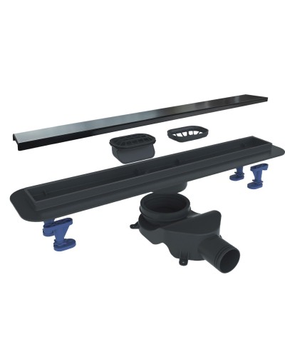 Душевой лоток BELBAGNO LUCE 70 см BB-LD-LUCE-70-NERO черный матовый