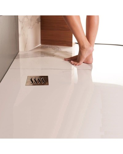 Душевой трап 144x144/50 мм хром Pestan Confluo Standard Tide Mask Vertical 13000074