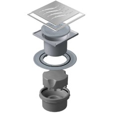 Душевой трап 144x144/50 мм хром Pestan Confluo Standard Tide Mask Vertical 13000074