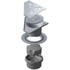 Душевой трап 194x194/50 мм хром Pestan Confluo Standard Angle Vertical 13000021