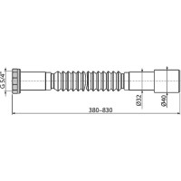 Гибкое соединение Alcaplast A760 5/4x32/40