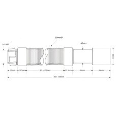 Гофра 25,5-30 см 1 1/4"-40/50 McALPINE MRMF103S