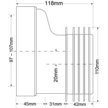 Труба фановая 118 мм McALPINE MRWC4
