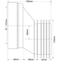 Труба фановая 129 мм McALPINE MRWC5