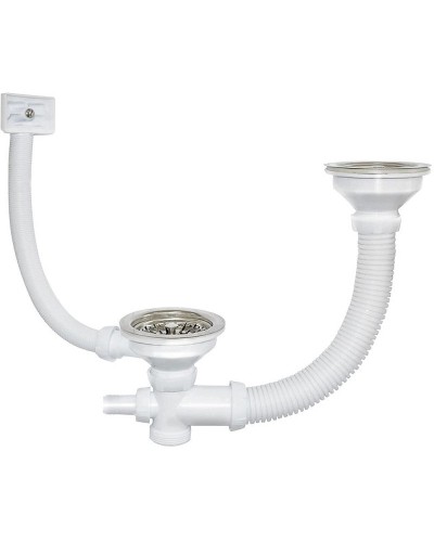 Выпуск для мойки Iddis 021UPS0i84 для двойной чаши Хром