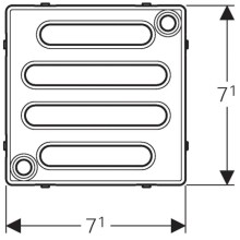 Решетка с креплением для трапа Geberit 154.310.00.1