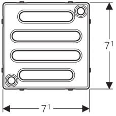 Решетка с креплением для трапа Geberit 154.310.00.1