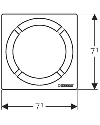 Решетка для трапа Geberit 154.311.00.1