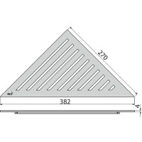 Решетка для душевого лотка Alcaplast GRACE Нержавеющая сталь