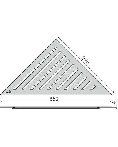 Решетка для душевого лотка Alcaplast GRACE Нержавеющая сталь