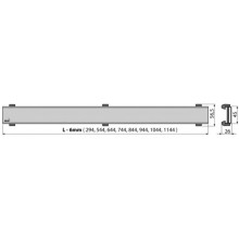 Декоративная решетка 944 мм AlcaPlast Design Antic античная бронза DESIGN-950ANTIC