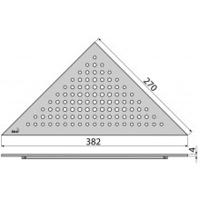 Декоративная решетка нержавеющая сталь AlcaPlast Triton