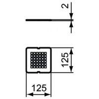 Декоративная решетка Ideal Standard Ultra Flat S KV169FT