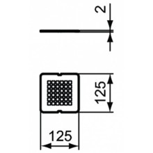 Декоративная решетка Ideal Standard Ultra Flat S KV169FT