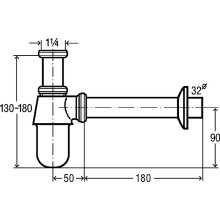 Сифон для раковины Viega 100674 Хром