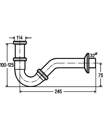 Сифон Viega 103781 Хром