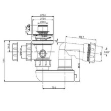 Сифон для ванны Artceram ACA062 Белый