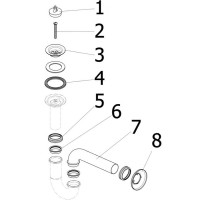 Сифон для раковины Viega Sifon 5612 111298 Хром