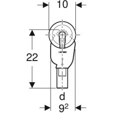 Сифон для подключения слива бытовой техники Geberit 152.234.21.1