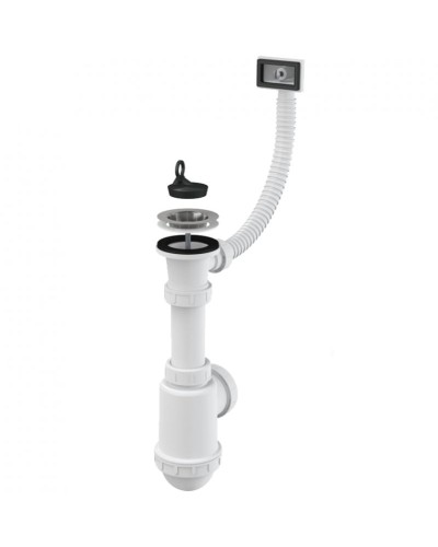 Сифон для кухонной мойки Alcaplast A444-DN50/40 Белый