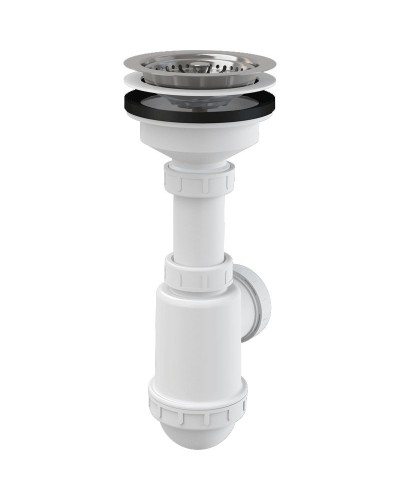 Сифон для кухонной мойки Alcaplast A446-DN50/40 Белый
