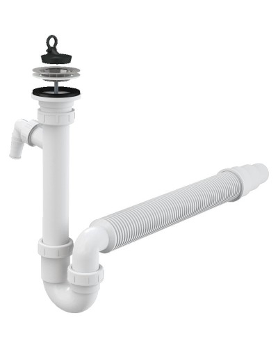 Сифон для кухонной мойки Alcaplast A830-DN50/40 Белый