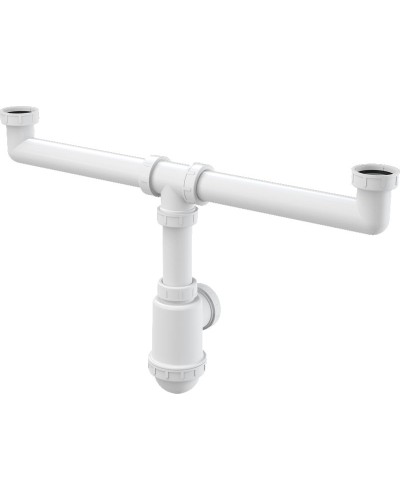 Сифон для кухонной мойки Alcaplast A448-DN50/40 Белый
