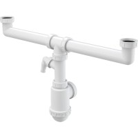 Сифон для кухонной мойки Alcaplast A448P-DN50/40 Белый