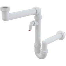 Сифон для кухонной мойки Alcaplast A872P Белый