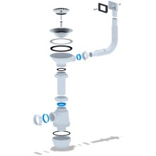 Сифон для кухонной мойки 3 1/2-40 АНИ пласт A0145S