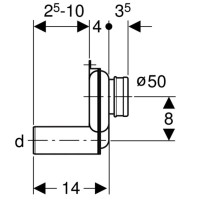 Сифон для писсуара Geberit 152.950.11.1
