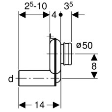 Сифон для писсуара Geberit 152.950.11.1
