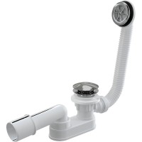 Сифон для душевого поддона Alcaplast A506KM Белый Хром