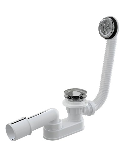 Сифон для душевого поддона Alcaplast A506KM Белый Хром