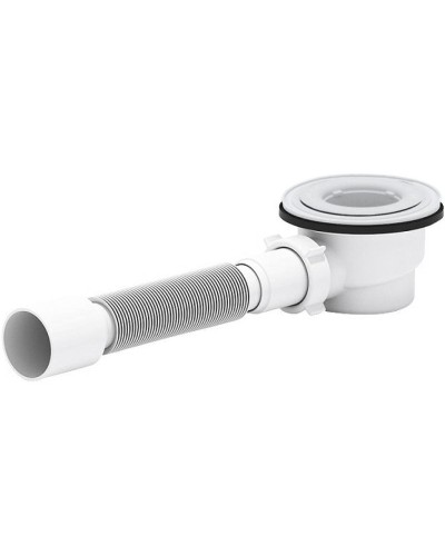Сифон для душевого поддона Aquanet АниПласт E325BK 259367 Белый
