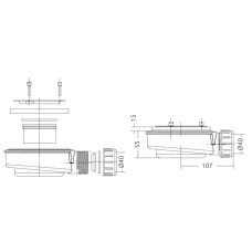 Сифон для поддона Ø 90 мм Radaway HS1