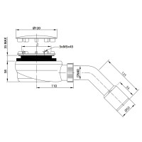 Сифон для поддона Ø 90 мм Radaway R580 Black