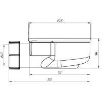 Сифон для поддона Ø 90 мм Good Door сЛ00094